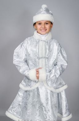 костюм Снегурочки серебро парча, 36 р
