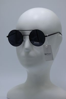 Сонцезахисні окуляри круглі See Vision Італія 6094G колір лінз чорні 6094