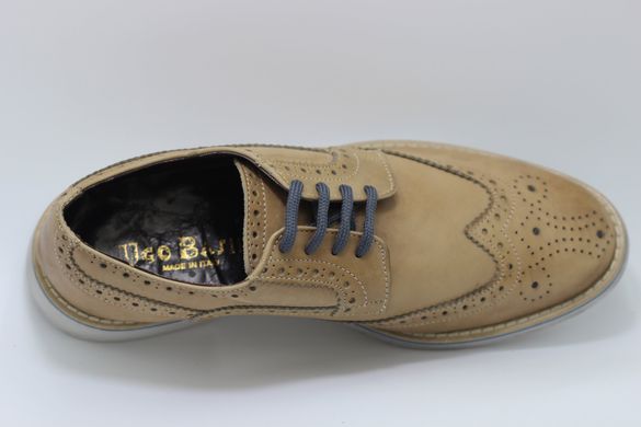 Туфли мужские броги prodotto Italia 7098м 28.5 см 42 р светло-коричневый 7098