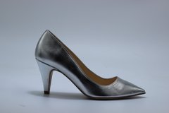 Женские туфли на каблуке Cocktail inside 36 р 24 см серебряные 8092