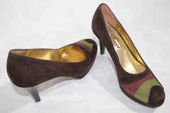 Туфли на каблуке CRYSTAL 37 р 24.5 см коричневый 0234