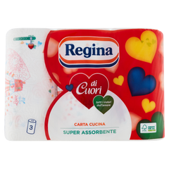 Бумага кухонная Regina di Cuori 3 рулона