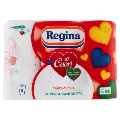 Бумага кухонная Regina di Cuori 3 рулона