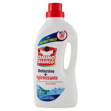Гель для прання Omino Bianco Detersivo + Igienizzante 30 праннів 1500 мл