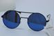 Сонцезахисні окуляри круглі See Vision Італія 6094G колір лінз блакитний дзеркальний 6095