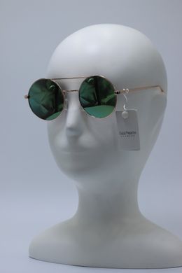 Cолнцезащитные очки круглые See Vision Италия 6094G цвет линз зеленый зеркальный 6096