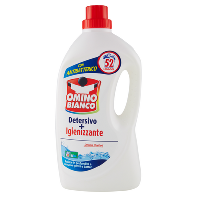 Гель для прання Omino Bianco Detersivo + Igienizzante 52 прання 2600 мл