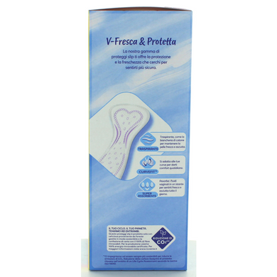 Гигиеническая ежедневная прокладка NUVENIA PROTECT SLIP CURVE FIT EXTRA LONG 22 І 6 ШТ.