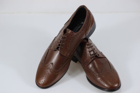 Туфлі чоловічі броги prodotto Italia 5242м 43 р 29 см горіховий 5243