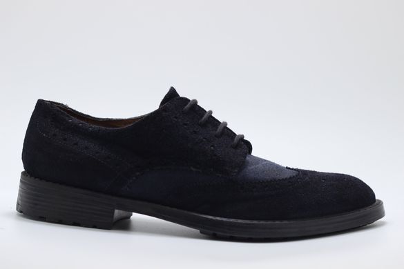 Туфлі чоловічі броги prodotto Italia 7100м 29.5 см 44 р темно-синій 7100