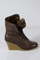 Ботинки женские prodotto Italia 35 р 23.5 см коричневый 4199