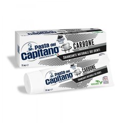 Угольная зубная паста Capitano Carbone ежедневный уход 75 мл