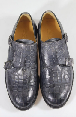 Туфлі монки ilDucadiNapoli 24.5 см 37 р сірий 3076