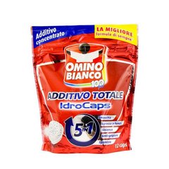 КАПСУЛЫ ДЛЯ СТИРКИ OMINO BIANCO IDRO CAPS 5 В 1 (12 ШТУК) 240 Г
