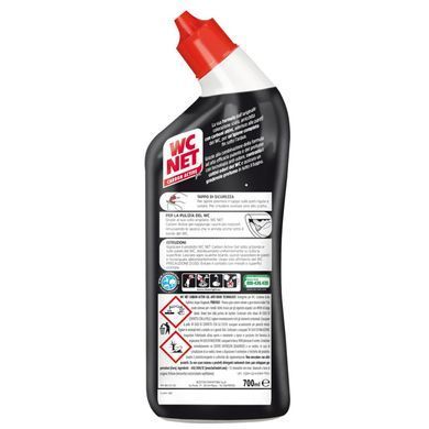 Дезінфікуючий засіб для WC NET GEL CARBON з активним вугіллям та технологією боротьби з запахами 700 мл