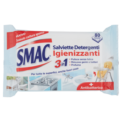 Універсальні серветки для чищення SMAC 3в1 80 шт