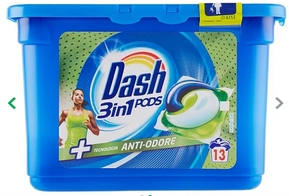Капсули для прання DASH PODS 3in1Anti-Odor 13 шт
