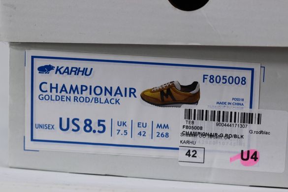 Кросівки Karhu Championair golden rod/black F805008 42 р жовті 5295