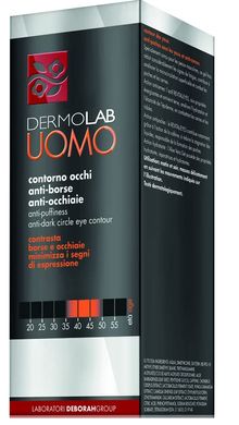 Dermolab Men's Eye Cream for Dark Circles - Energy Tension Eye Cream заспокійливий і зволожуючий 15 мл