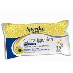 Туалетная бумага SPEEDY CARE 15 карманных салфеток для чувствительной кожи