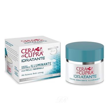 Крем для обличчя зволожуючий і освітлюючий CERA di CUPRA IDRATANTE  ILLUMINANTE  для нормальної шкіри 50 мл