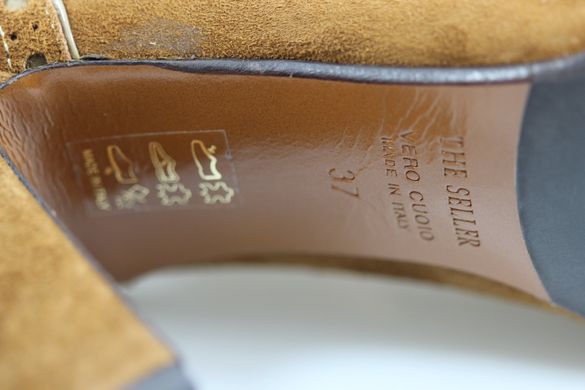 Туфлі на підборах THE SELLER 37 р 24.5 см горіховий 4792