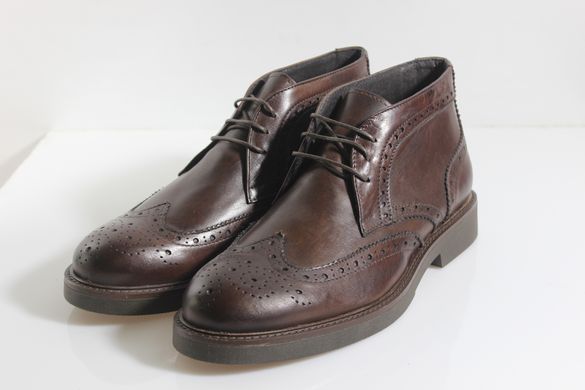 Ботинки prodotto Italia броги 27 см 40 р темно-коричневый 2980