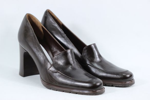 Туфли женские на каблуке Made in Italy 5949M 34 р 23 см темно-коричневый 5949