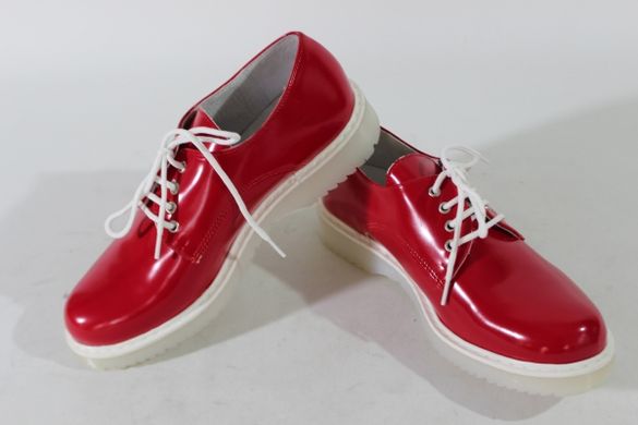 Туфлі на шнурках prodotto Italia 34 р 22.5 см Червоний 0003