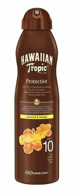 Сухе масло для засмаги Hawaiian tropic Protective Continuous Spray Oil Spf 10 180 мл