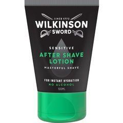Лосьон после бритья Wilkinson для чувствительной кожи, допобарба, без алкоголя, 100 мл