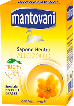Мило тверде Mantovani Sapone Neutro Con Zolfo для жирної шкіри 100г