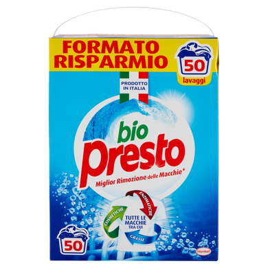 Порошок для прання BIO PRESTO Polvere універсальний 50 праннів 2.75 кг