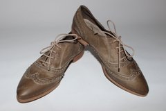 Туфли на шнурках prodotto Italia 37 р 24.5 см светло-коричневый 0198