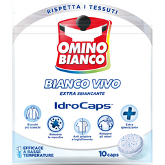 Плямовивідник відбілювач Omino Bianco Bianco Vivo IdroCaps 10 капсул 200 г