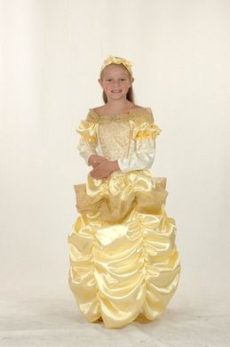 костюм Принцессы золотой, S 110-128см