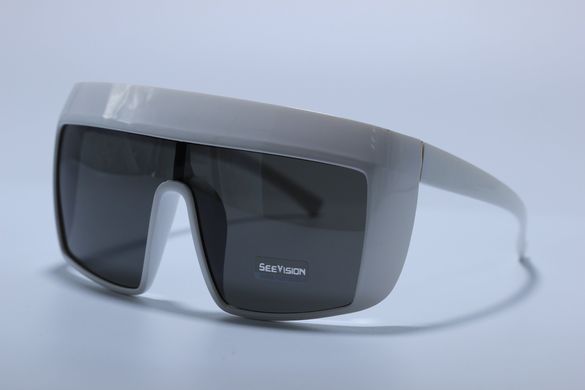 Сонцезахисні окуляри маски See Vision Італія 6100G колір лінз сірі 6101