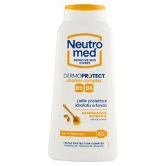 Питательный гель для душа Neutromed Dermoprotect с витаминным комплексом, миндалем и медом, pH 5,5, 600 мл