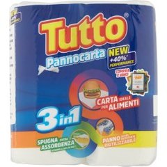Универсальные многоразовые  полотенца Tutto Pannocarta 2 рулона