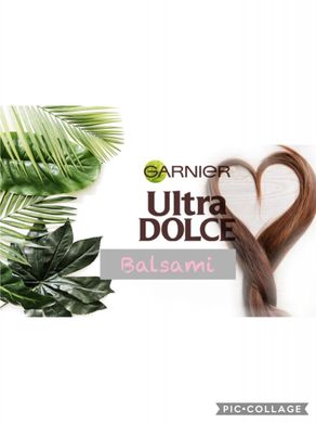 Бальзам  Garnier Ultra Dolce  з кокосовою олією  для неслухняного волосся 200 мл.