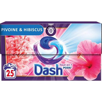 Капсулы для стирки DASH SALVA COLORE Pivoine et Hibiscus   25 шт