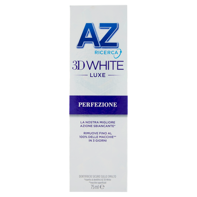 Зубна паста AZ Ricerca Dentifricio 3D White Luxe Perfezione 75 ml
