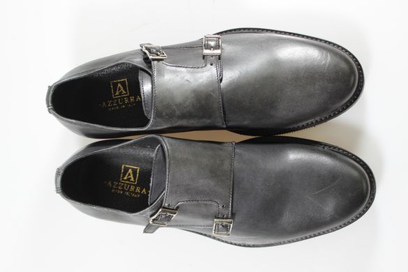 Туфли мужские монки AZZURRA 2107м 27.5 см 41 р темно-серый 2107