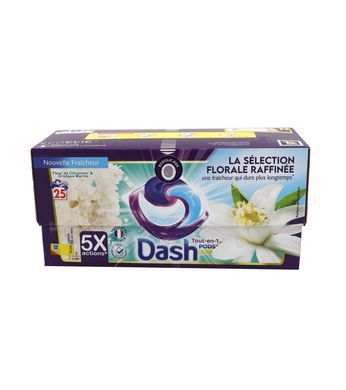 Капсулы для стирки DASH SALVA COLORE Цветок лимона и морские кристаллы 25 шт
