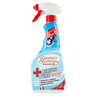 Засіб для видалення плям Spuma di Sciampagna Pure White Spray Sanitizing Mousse 500 мл