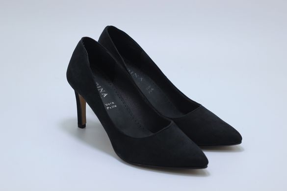 Женские туфли на каблуке Cocktail inside 37 р 24.5 см черные 8101