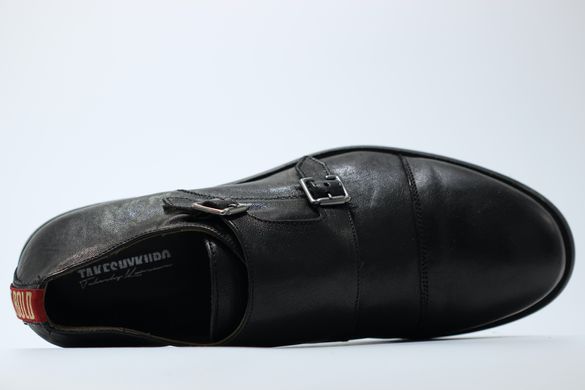 Туфлі чоловічі монки takeshy kurosawa 40 р 27 см чорні 9575