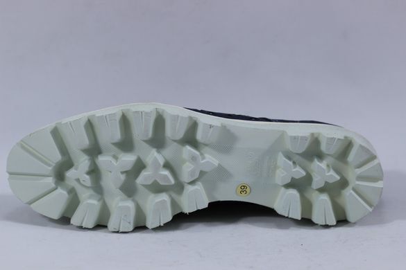 Туфлі жіночі дербі D'ANNA 35 р 23.5 см Сіній4398