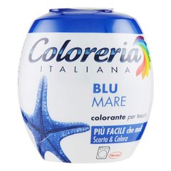 Краска для одежды COLORERIA ITALIANA BLU MARE морской голубой 350г