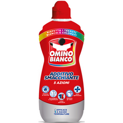 Плямовивідник та підсилювач для прання OMINO BIANCO Additivo Totale 5 in 1 для цвітних речей 900 мл